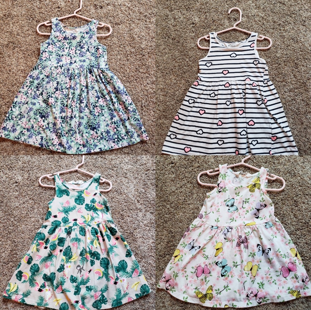 H&M Kids summer dresses - 4 piece set